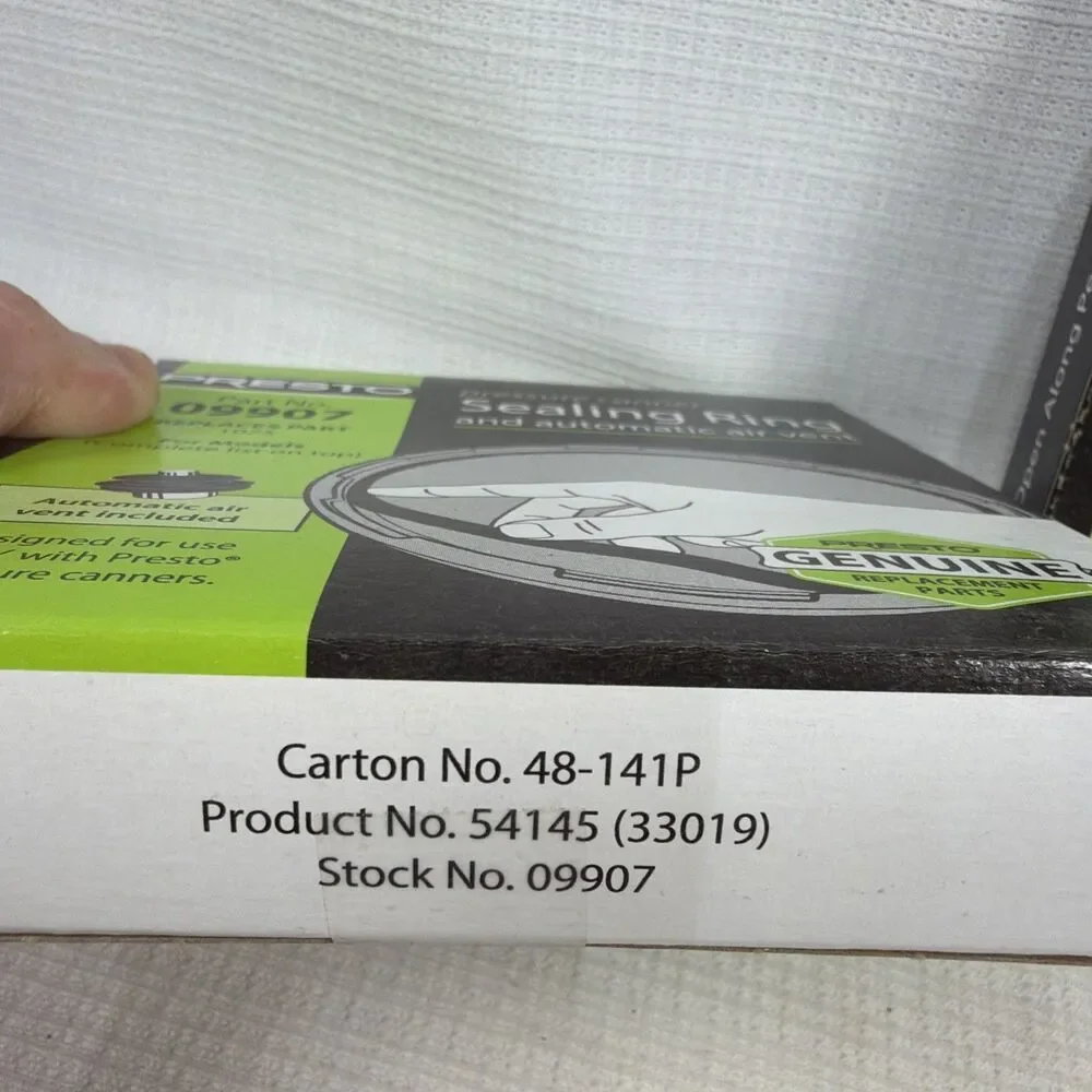 Presto 09907 Pressure Canner Sealing Ring Gasket Air Vent OEM New